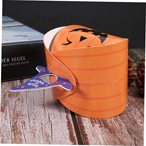 10 Pack Halloween Treats Box Pumpkin Design