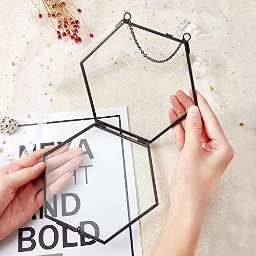 FINGERINSPIRE Brass Hexagon Wall Frame 6x6 Inches