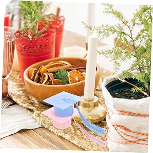 6pcs Graduation Cap Candy Boxes with Tassel