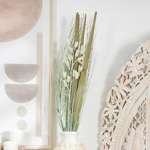 Deco 79 Dried Plant Branch Floral Bouquet Green