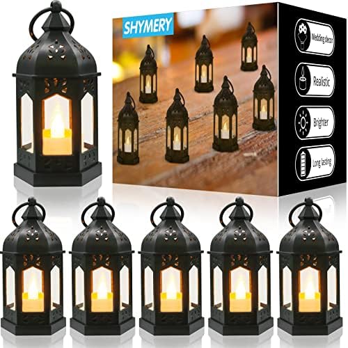SHYMERY Decorative Candle Lantern Set of 6