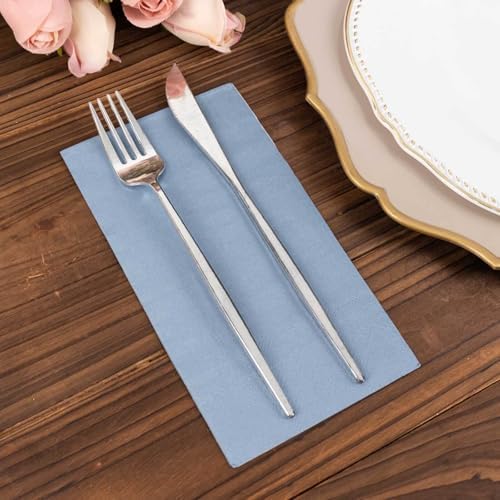 100 Count Dusty Blue 2-Ply Dinner Napkins