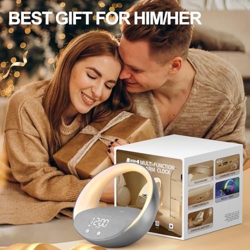 Bluetooth Alarm Clock with Sunrise Simulation and Night Light