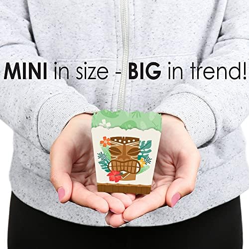 Big Dot of Happiness Tropical Luau Mini Candy Boxes Set of 12