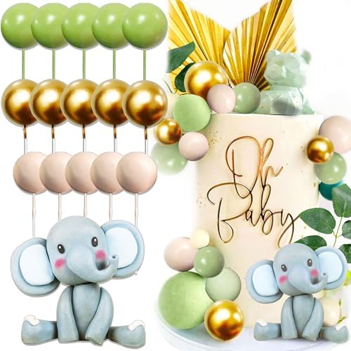 JeVenis Elephant Cake Decoration Wild Animal Party Decor