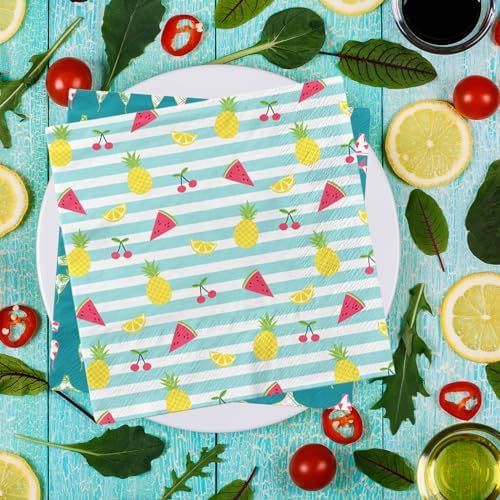 40pcs Summer Themed Napkins with Hello Summer Design