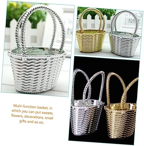 12pcs Creative Handheld Candy Baskets for Weddings and Parties