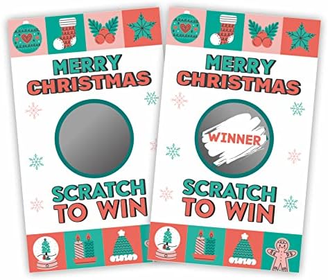 DYIRBIIY Christmas Scratch Off Game Cards 40 Pack