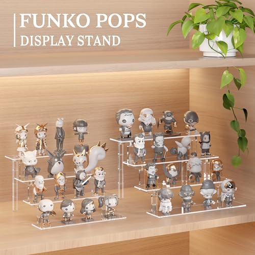 Kcrystenia Acrylic Risers Display Stand 4 Tier 2 Pack