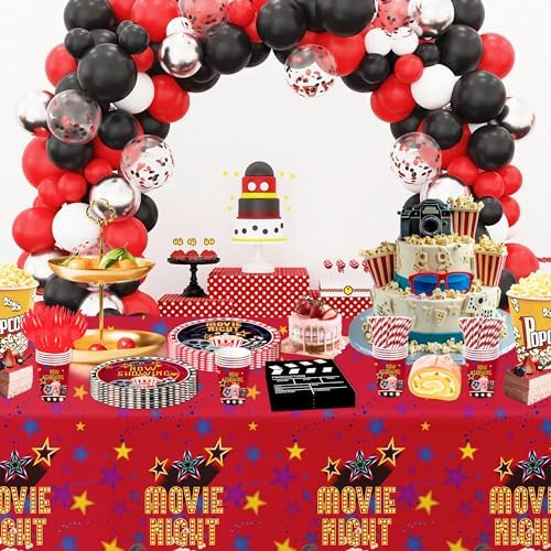 Xigejob Movie Night Tableware Set for 24 Guests