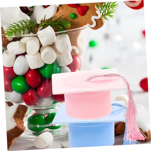 Cabilock 6pcs Graduation Hat Candy Boxes with Tassel