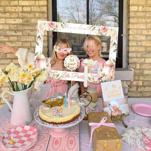 LaVenty Tea Party Photo Booth Props Frame