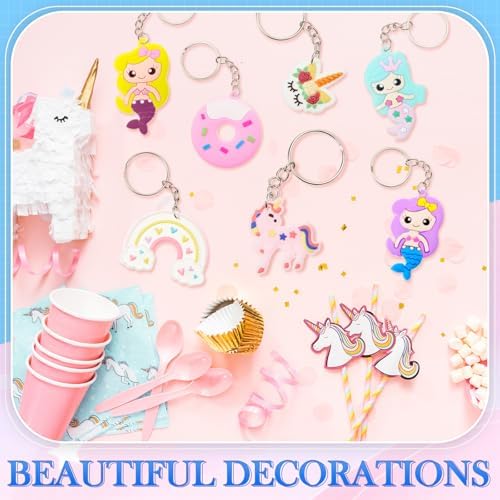 Batiyeer 36 Pack Cute Keychains for Parties and Gifts