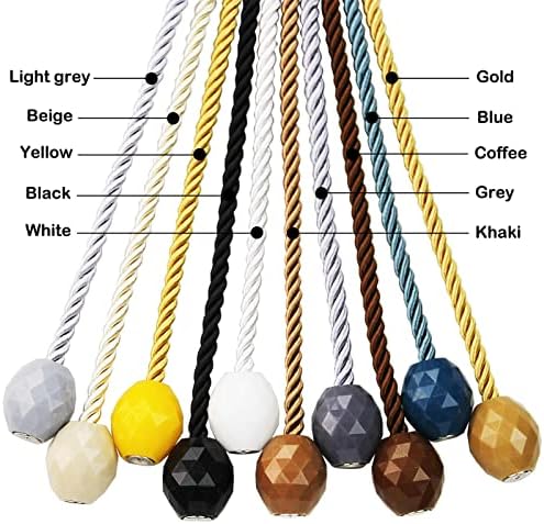 Strong Magnetic Curtain Tiebacks 2 Pack White