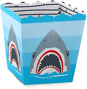 Big Dot of Happiness Shark Zone Party Favor Boxes Set of 12