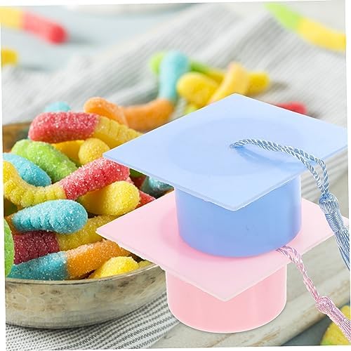 Cabilock 6pcs Graduation Hat Candy Boxes with Tassel