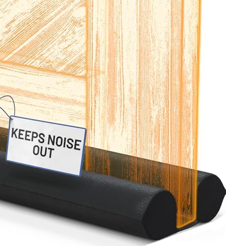Everlasting Comfort Under Door Draft Stopper - Soundproof Seal 30-36 Inches