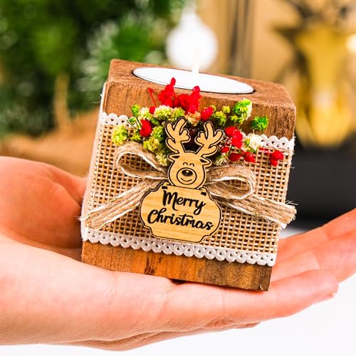 Happy Times Favors Christmas Candle Holders Set of 10