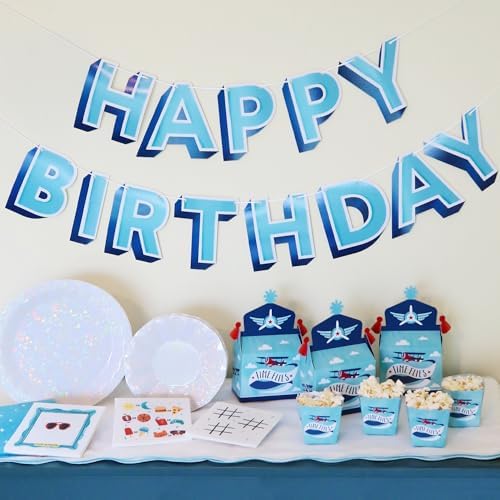 Big Dot of Happiness Airplane Party Favor Boxes 12-Pack