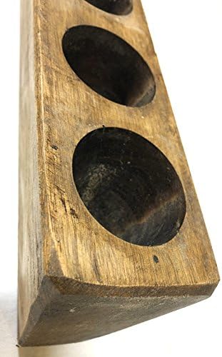 7 Hole Rustic Wooden Candleholder Mold Only