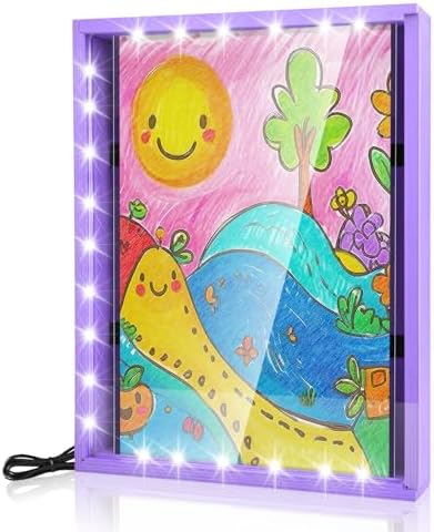 LED Lighted Shadow Box for Art Display and Storage