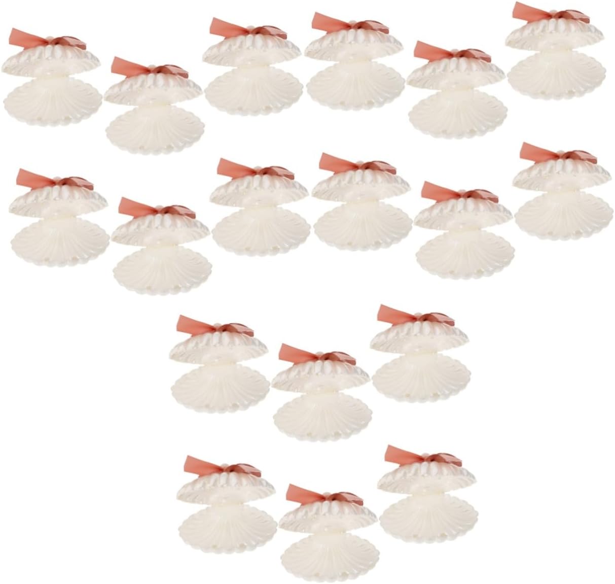 PRETYZOOM 18pcs Shell Shape Candy Boxes for Weddings and Parties