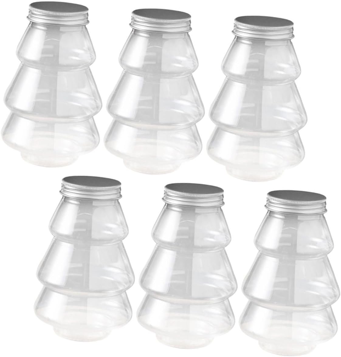 6Pcs Christmas Treat Box Candy Jars for Party Favors