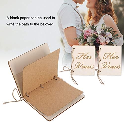 Wedding Vow Booklets Set of 2 with Hem Rope