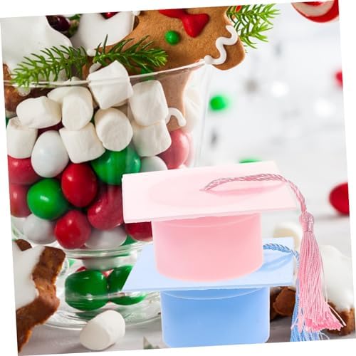 6pcs Graduation Cap Candy Boxes with Tassel