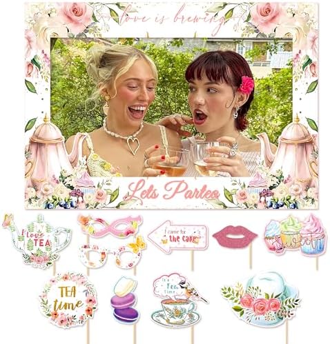 LaVenty Tea Party Photo Booth Props Frame