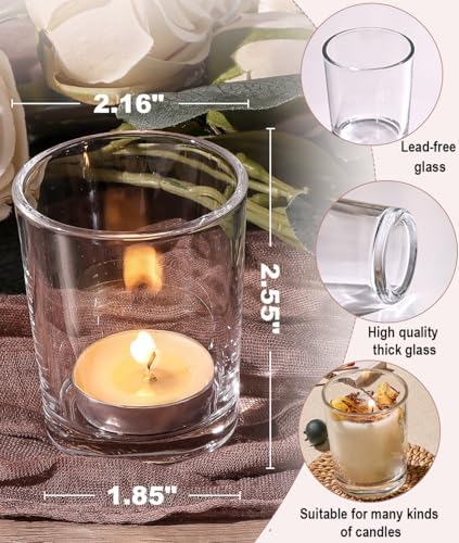 Letine 36-Pack Clear Votive Candle Holders