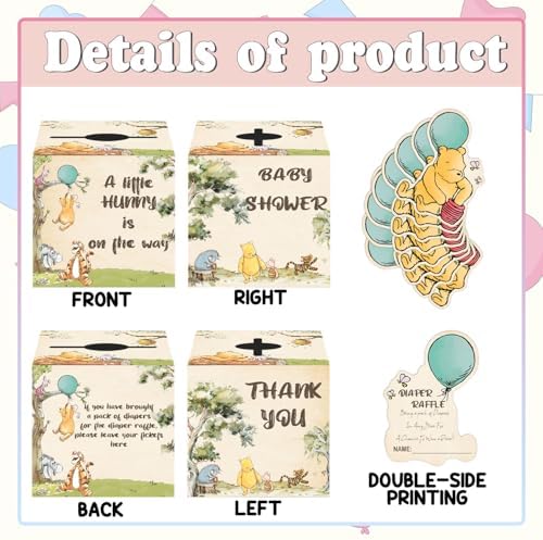 Winnie the Pooh Baby Shower Decorations 50 Pcs