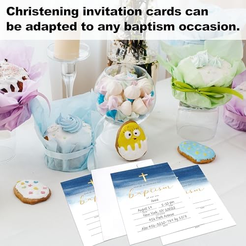 Baptism Invitation Set With Envelopes 25-12