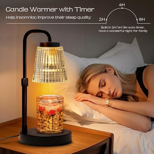 Adjustable Candle Warmer Lamp with Timer