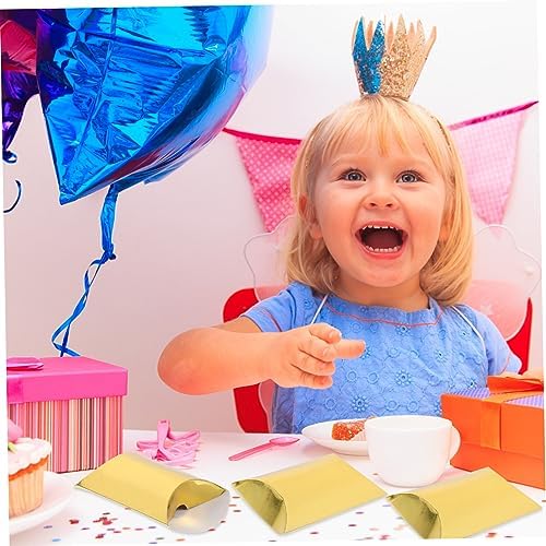 PRETYZOOM 60pcs Pillow Shape Candy Boxes for Parties Weddings Birthdays