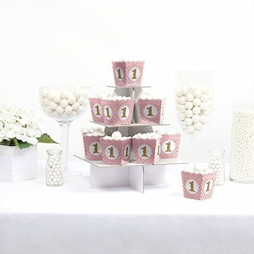 1st Birthday Girl Candy Boxes 12 Pack Fun Party Favor