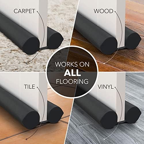 Everlasting Comfort Under Door Draft Stopper - Soundproof Seal 30-36 Inches