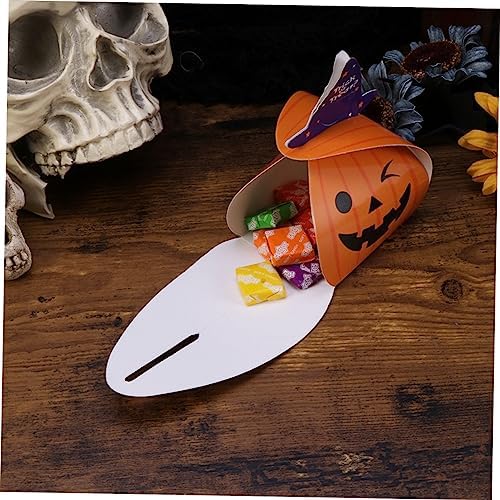 10 Pack Halloween Treats Box Pumpkin Design