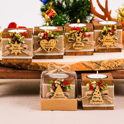 Happy Times Favors Christmas Candle Holders Set of 10