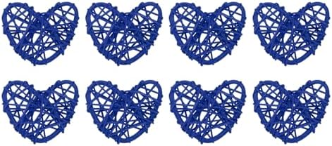 MECCANIXITY 8Pcs Heart Shaped Rattan Decorative Balls