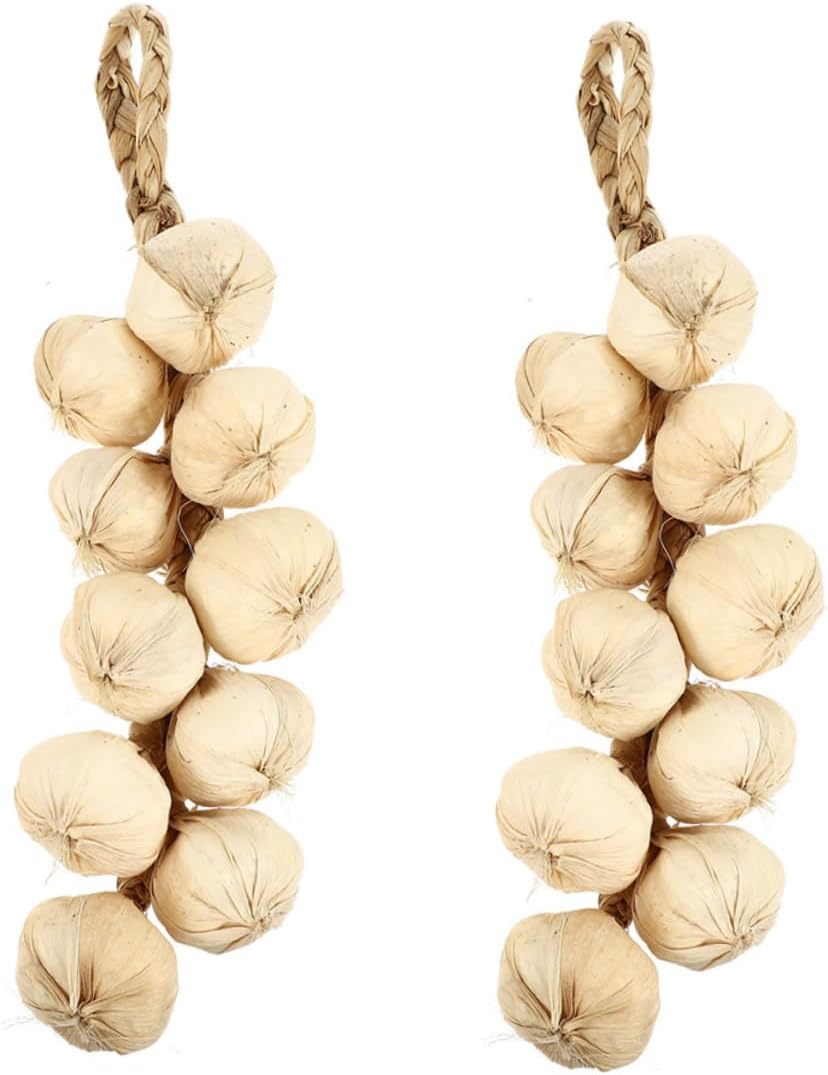 2Pcs Lifelike Artificial Garlic Strings Halloween Decor