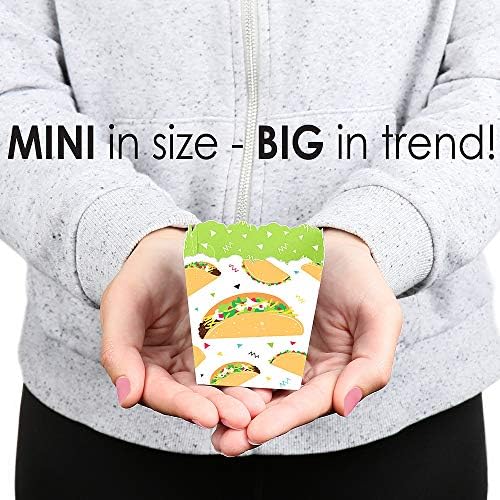 Big Dot of Happiness Taco Bout Fun Mini Candy Boxes Set of 12