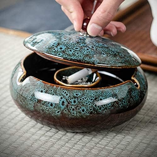 Glsairy 57 Inceramic Ashtray with Lids