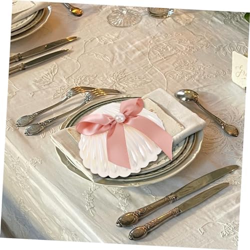 PRETYZOOM 12pcs Seashell Candy Boxes with Ribbons for Weddings and Parties