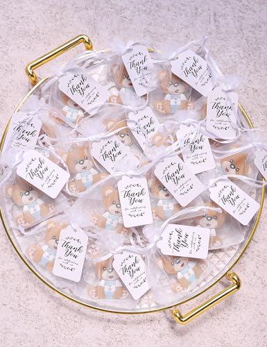 50 Set Animal Bear Keychain Favors for Baby Shower Christening Baptism