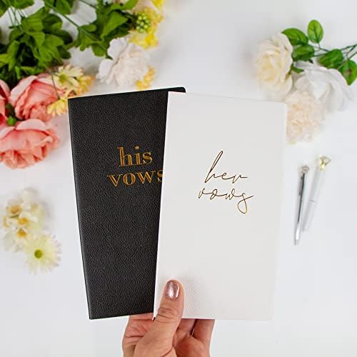 Premium Leather Vow Books His and Hers Set of 2
