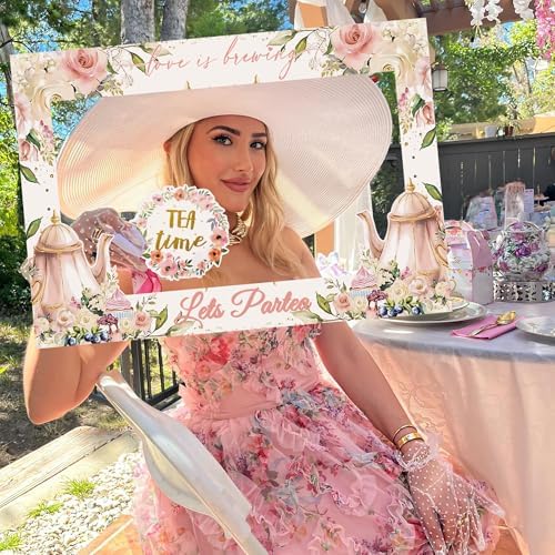 LaVenty Tea Party Photo Booth Props Frame