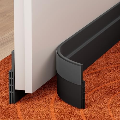 GroTheory 2 Pack Door Draft Stopper Black 39 Inch