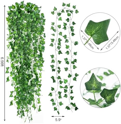 CEWOR 14 Pack Artificial Ivy Garland for Wall Decor