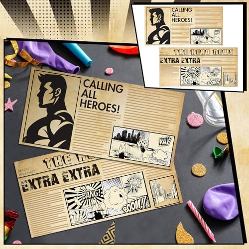 Crtiin 100 Pcs Hero Party Napkins